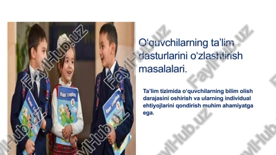 deklaree shakli bo‘yicha davlat dasturi — PPTX