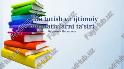 ijtimoiy normalar ta'rifi — PPTX