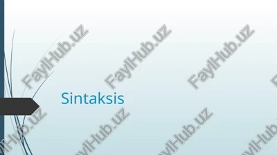 sintaksis — PPTX