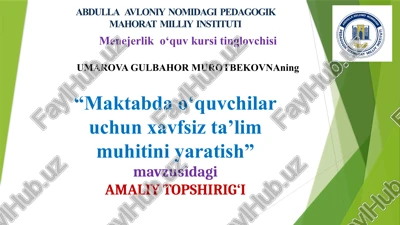 amaliy topshirig‘i — PPTX