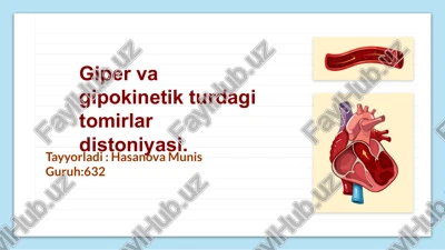 vegetivaskulyar distoniyasi (vqd) — PPTX