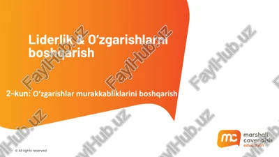o‘zgarishlarniboshqarish — PPTX