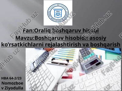 boshqaruv hisobi — PPTX