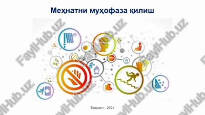 mehnatni muhofaza qilish — PPTX