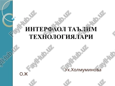 ta'lim menejmenti — PPTX