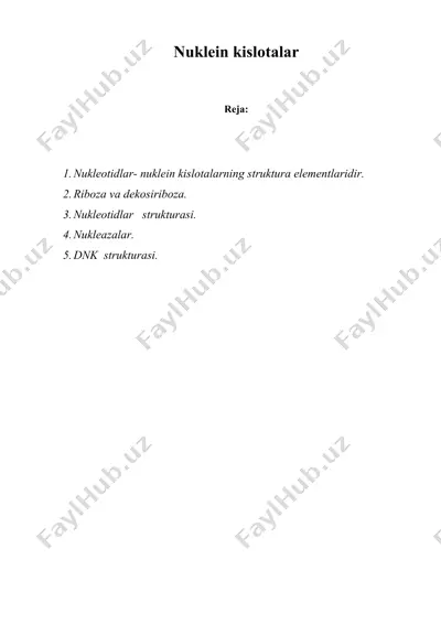 nuklein kislotalar — DOC