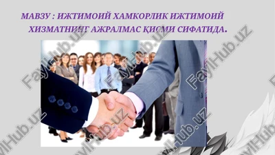 ijtimoiy xamkorlik — PPTX