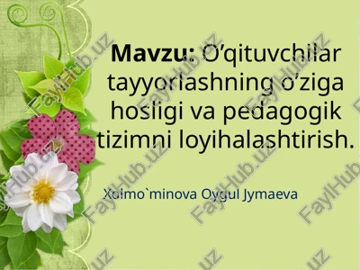 kadrlar tayyorlash milliy dasturi — PPTX