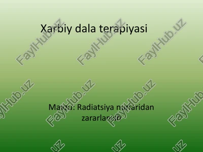 xarbiydalaterapiyasi — PPTX