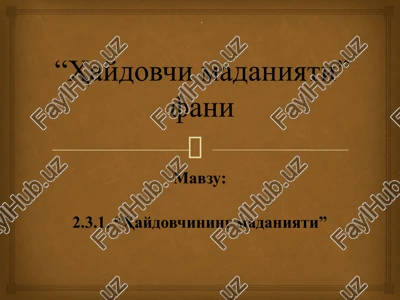 haydovchimadaniyati — PPTX
