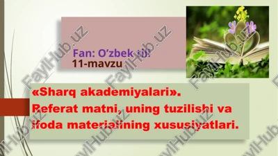 o’zbektili 11-mavzu — PPTX