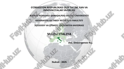 italiya — PPT