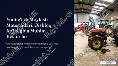 yo'ilgi va moyla materiallari — PDF