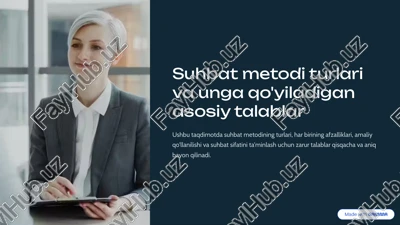 suhbat metodlari — PDF