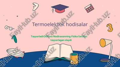 termoelektrikhodisalar — PPTX