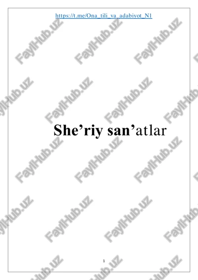 she’riy san’atlar — PDF