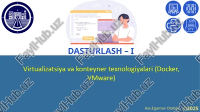 virtualizatsiya va konteyner texnologiyalari — PPTX