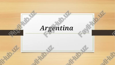 argentina bank tizimi — PPTX