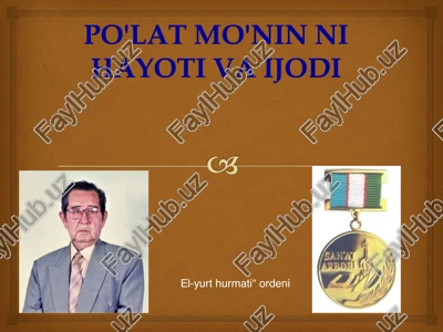 po'lat mo'min — PDF