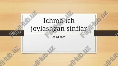 ichma-ichjoylashgansinflar — PPTX
