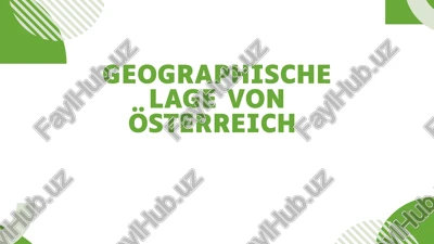 geographische lage von österreich — PPTX