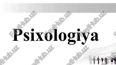psixologiya — PPTX