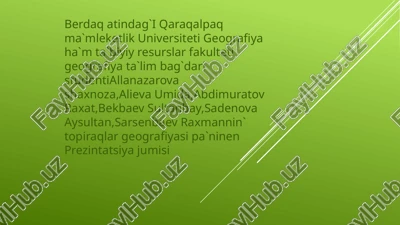 afrika topraqlari — PPTX