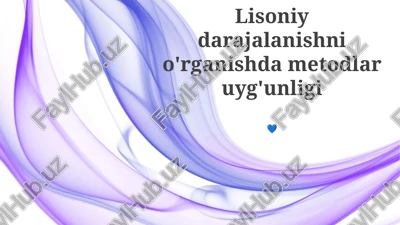 uyumda usullar: amaliy qo'llanma — PPTX