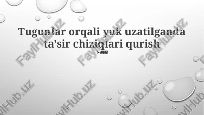 truss yuklamalari uchun ta'sir chiziqlari — PPTX
