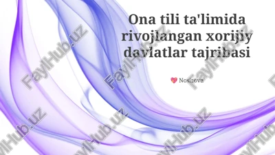 immersion dasturlari — PPTX