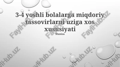 so'zlarning kuchi: 3-4 yoshdagi bolalarda miqdorni ta'riflash — PPTX