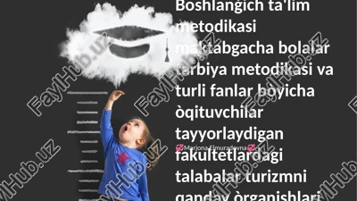 boshlanģich ta'lim metodikasi maktabgacha bolalar tarbiya metodikasi — PPTX