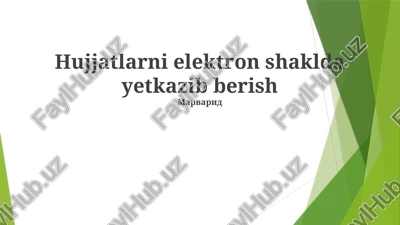 elektron yetkazib berishda xavfsizlik va muvofiqlik — PPTX
