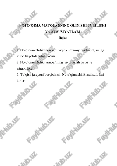 noto’qima matollar — DOCX