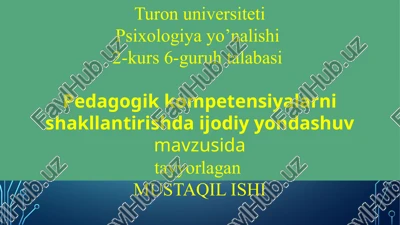 psixologiyayo’nalishi2-kurs6-guruhtalabasi — PPTX
