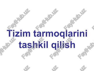 kompyutertarmog'i — PPT