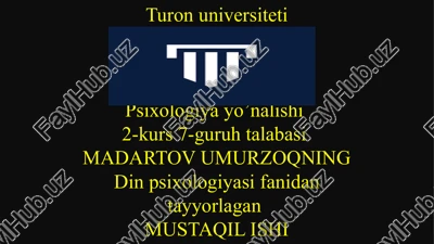 psixologiyayo’nalishi — PPTX