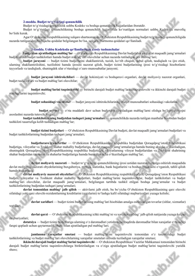 budjet to‘g‘risidagi qonunchilik — DOCX
