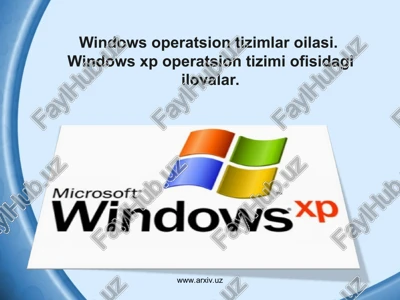 windows xp operatsion sistemasi — PPT