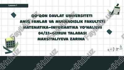 matematika — PPTX