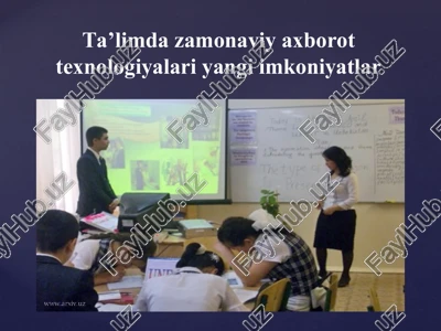 zamonaviy axborot texnologiyalari — PPT