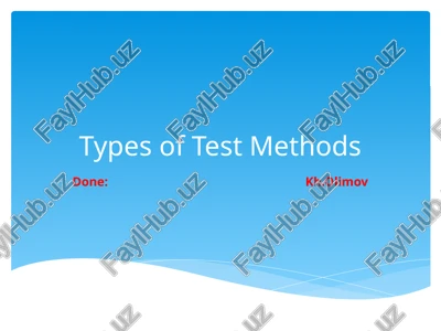 test methods — PPTX