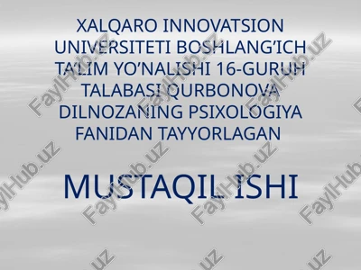tafakkuroperatsiyasi — PPTX