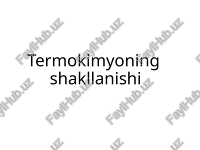 termokimyon — PPTX