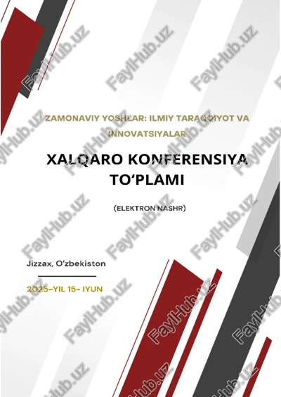 zamonaviy yoshlar: ilmiy taraqqiyot va innovatsiyalar — PDF