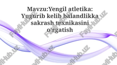 yugurish texnikasi — PPTX