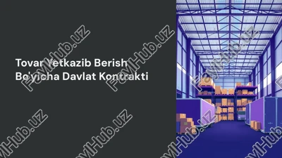 tovar yetkazib berish bo'yicha davlat kontrakti — PPTX