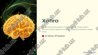xotira — PDF
