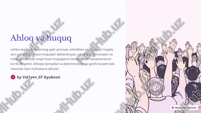 ahloq va huquq — PDF
