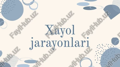 xayol jarayonlari — PPTX